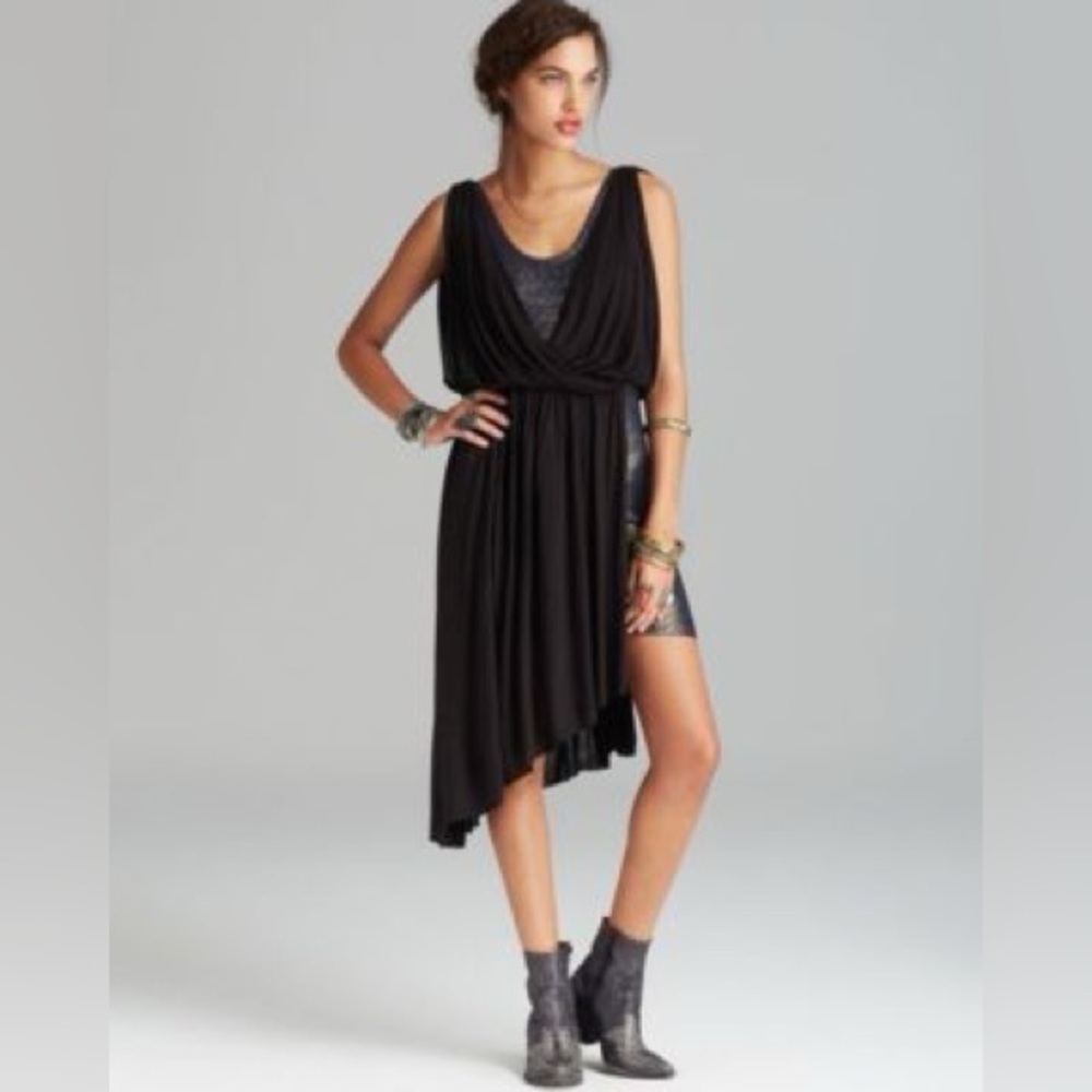 Free People Grecian Asymmetrical Layered Dress
